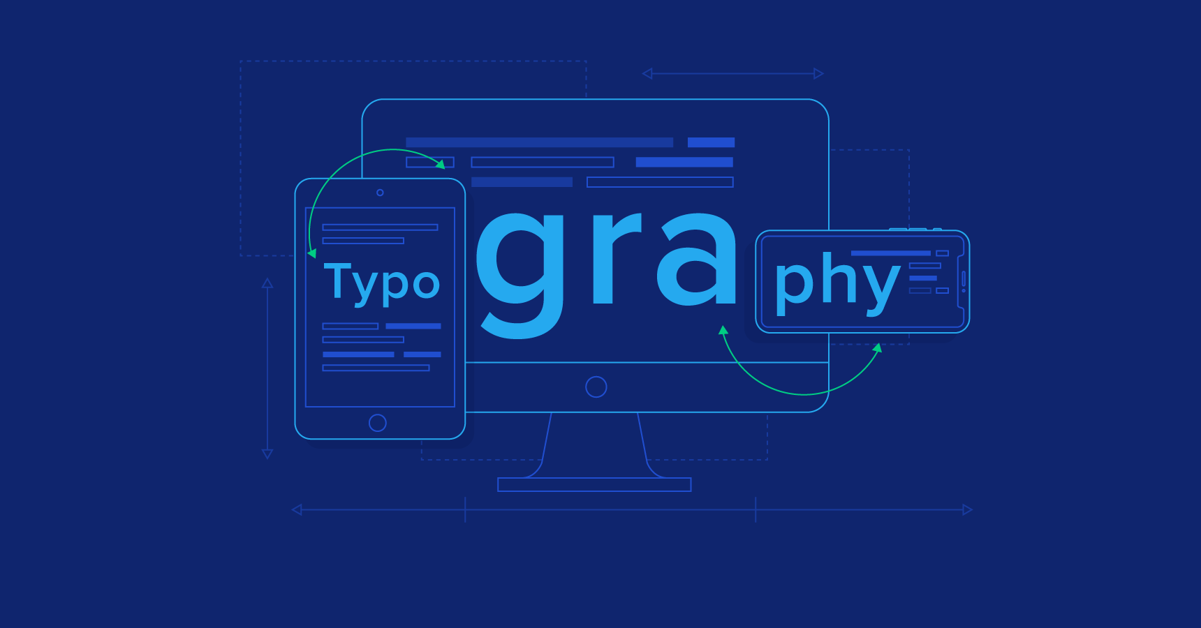 Typography ngoại cỡ tạo điểm nhấn mạnh trong thiết kế tối giản.